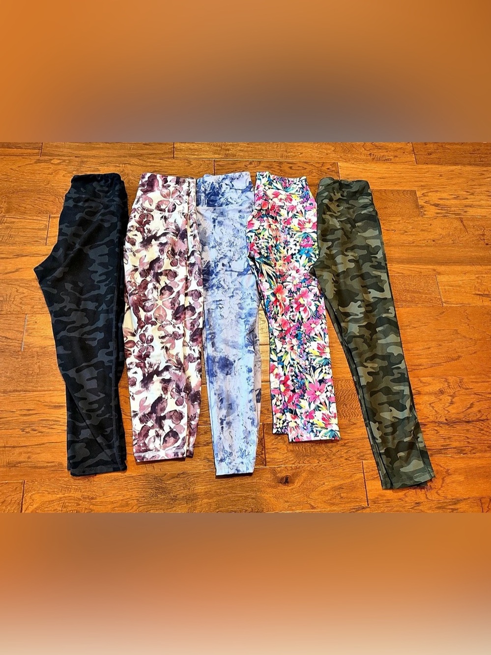 Sports leggings lot 5-Piece Set in multicolors Medium
